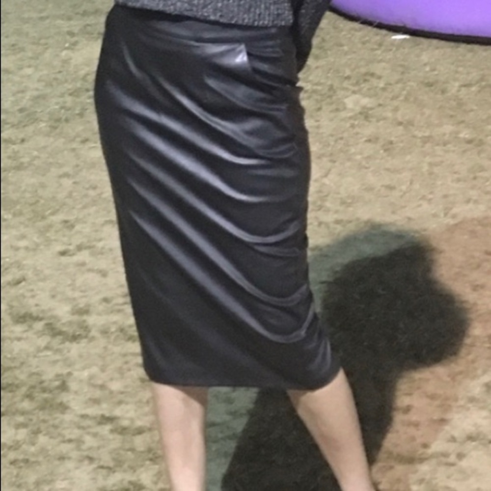 River Island Faux leather  skirt